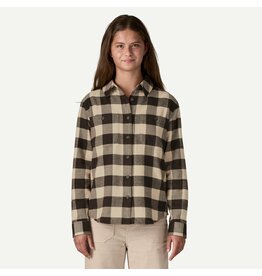 Patagonia Womens Fjord Flannel Shirt Buffalo Check: Otter Brown