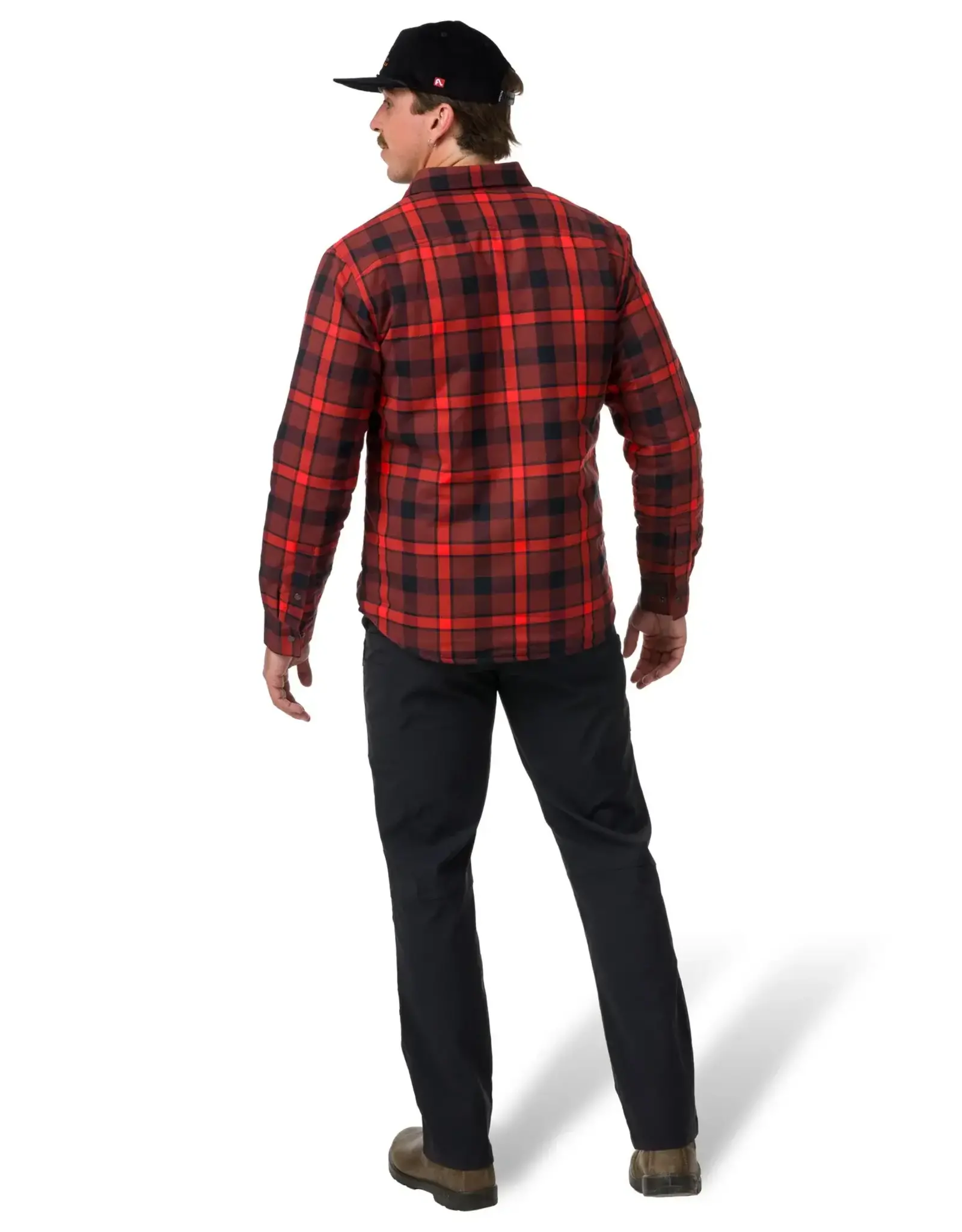 Flylow Gear Sinclair Insulated Flannel MENS Amaro/Magma Plaid