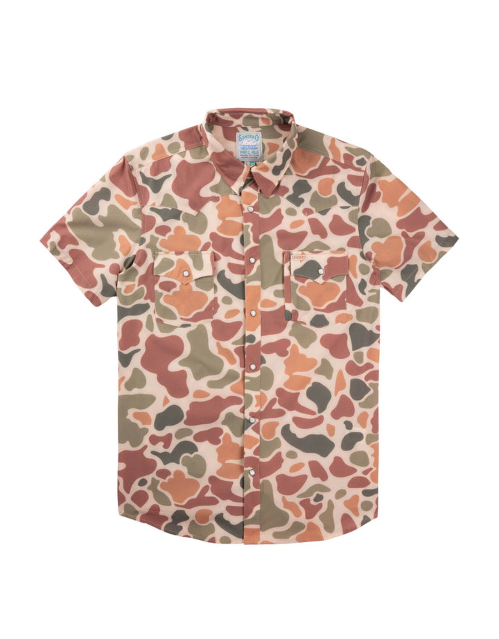 Sendero Provisions Co Confluence Tech Shirt Short Sleeve Field Camo