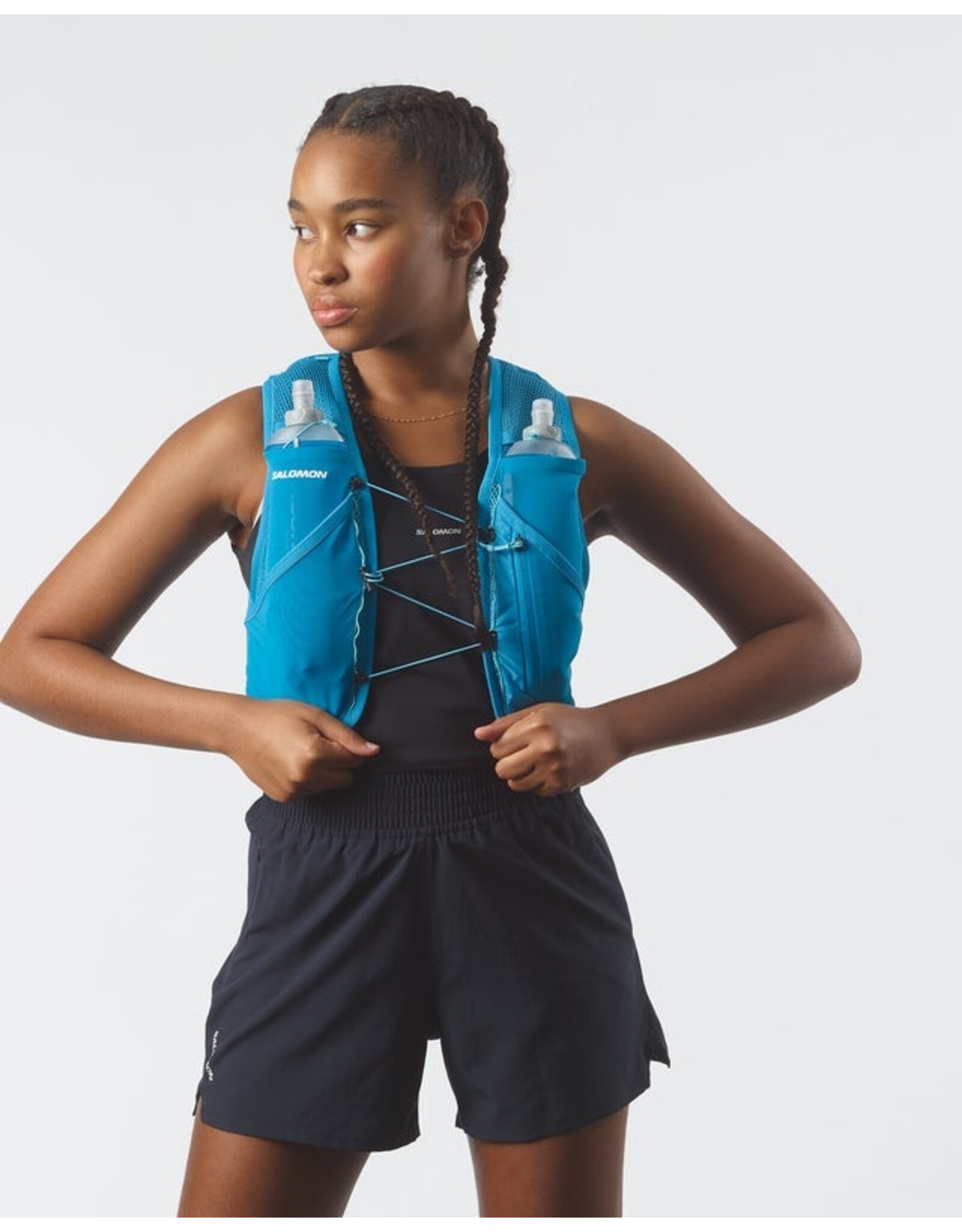 Salomon Active Skin 8 Vest Set Black/Metal
