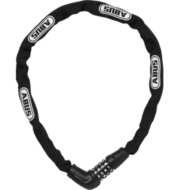 Abus, Steel-O-Chain 5805C Chain with combination lock, 5mm x 110cm (5mm x 3.6'), Black