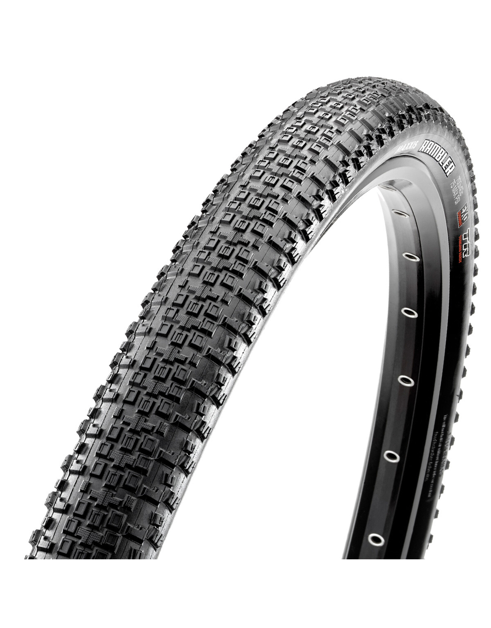 Maxxis Maxxis, Rambler, Gravel Tire, 700x45C, Folding, Tubeless Ready, HYPR-X, EXO, 120TPI, Black