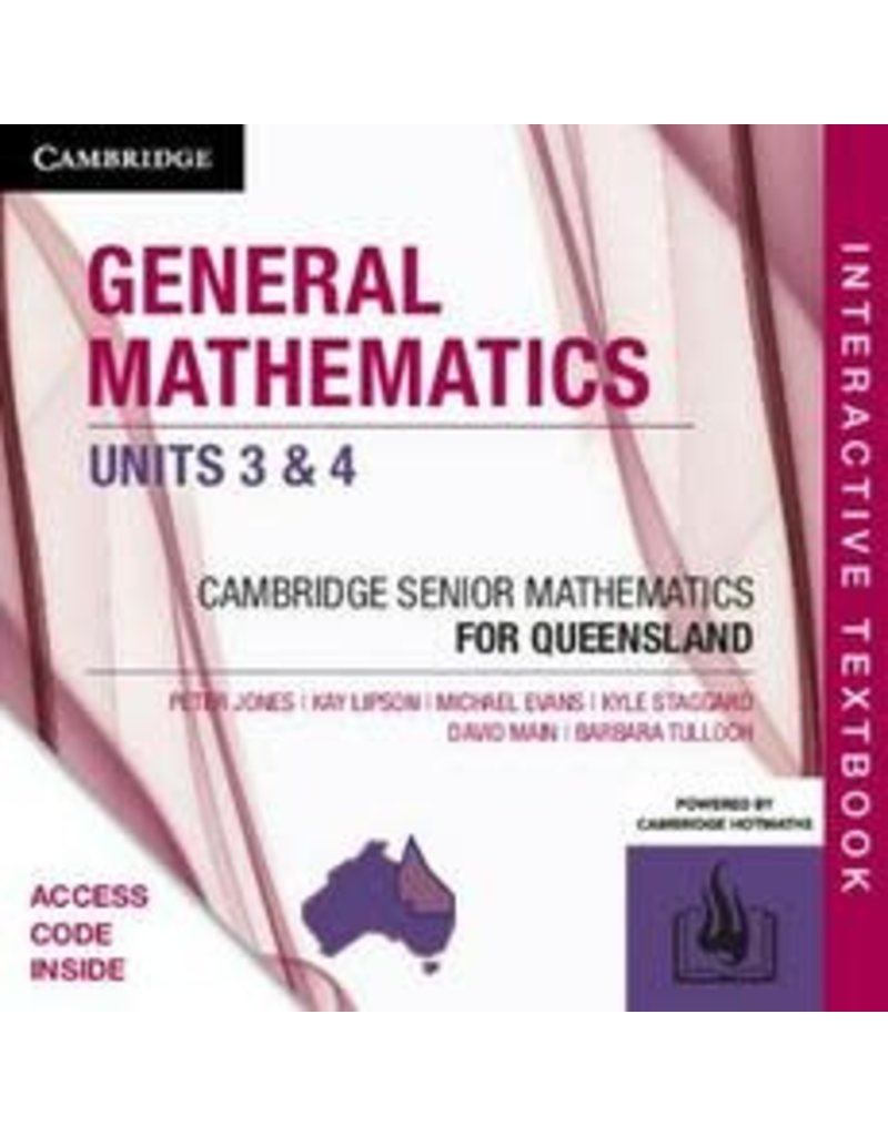 Cambridge General Mathematics Units 3 &4 for Qld (Yr 12)