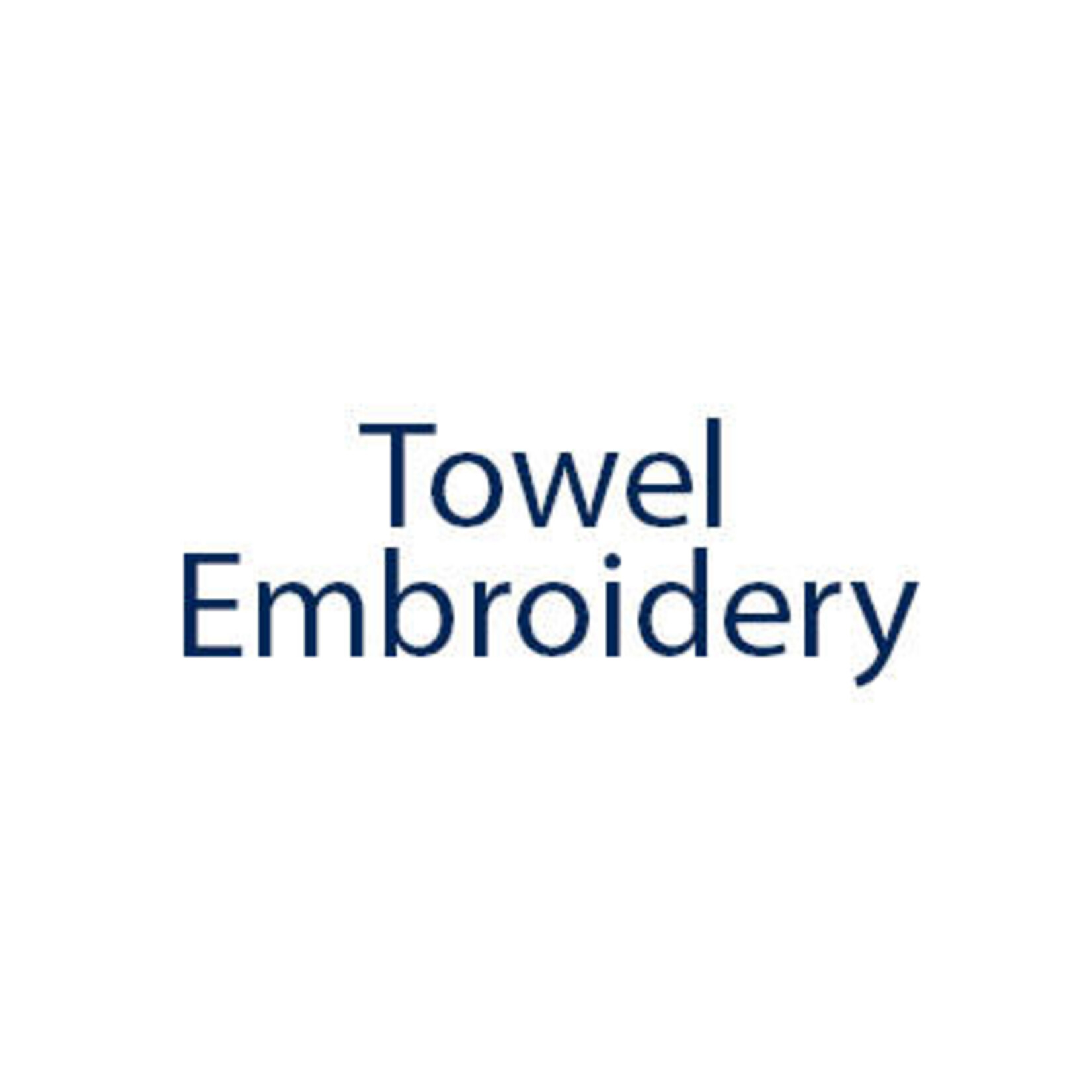 Name Embroidery on Towel