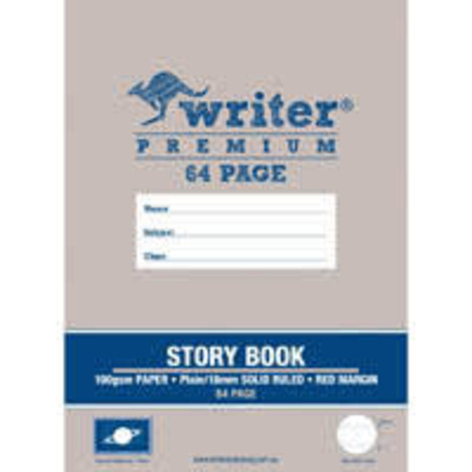 Story Book 64 page -  (335x240mm 1/2 Plain 1/2 18mm ruled)