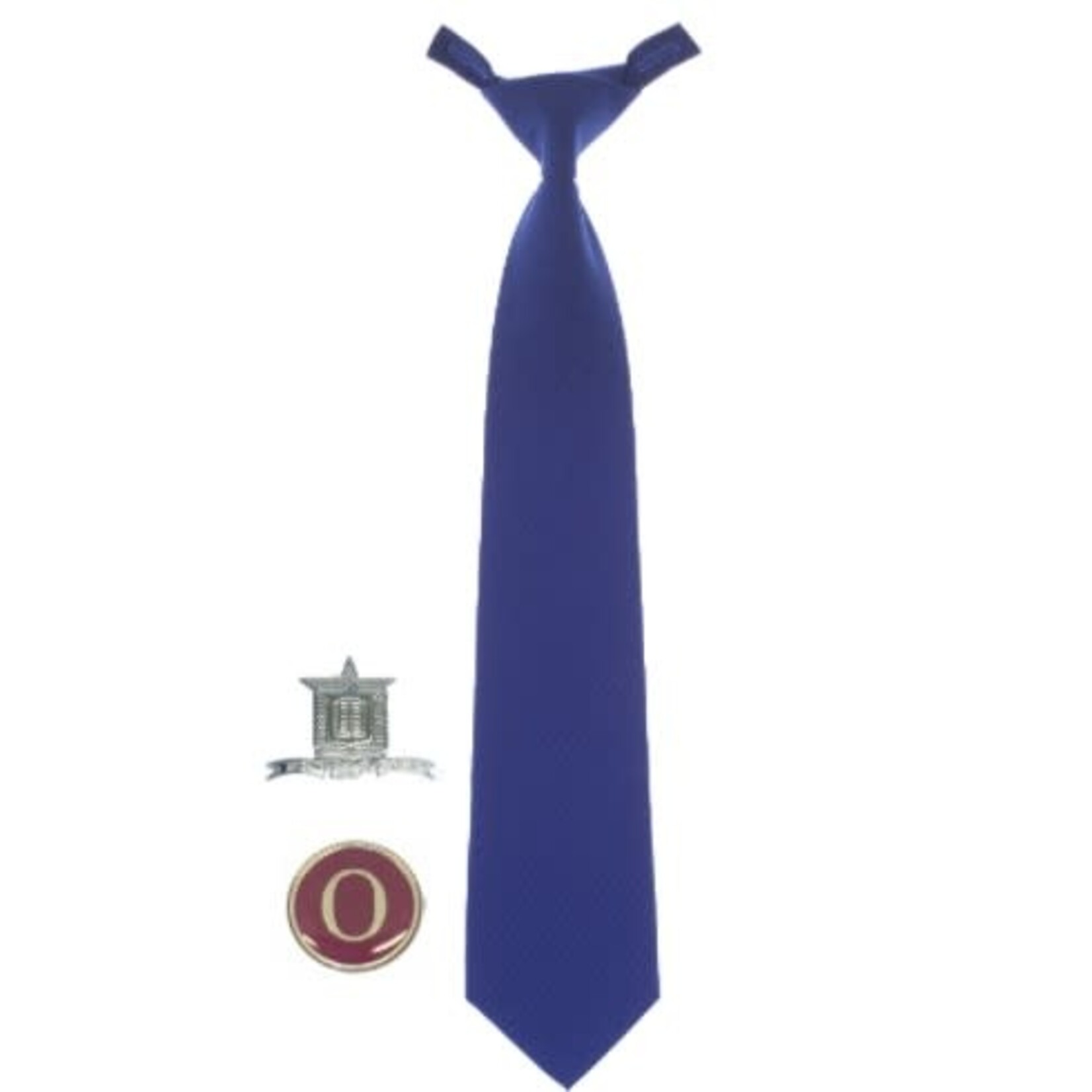 Senior School Tie with School & House Badge -
