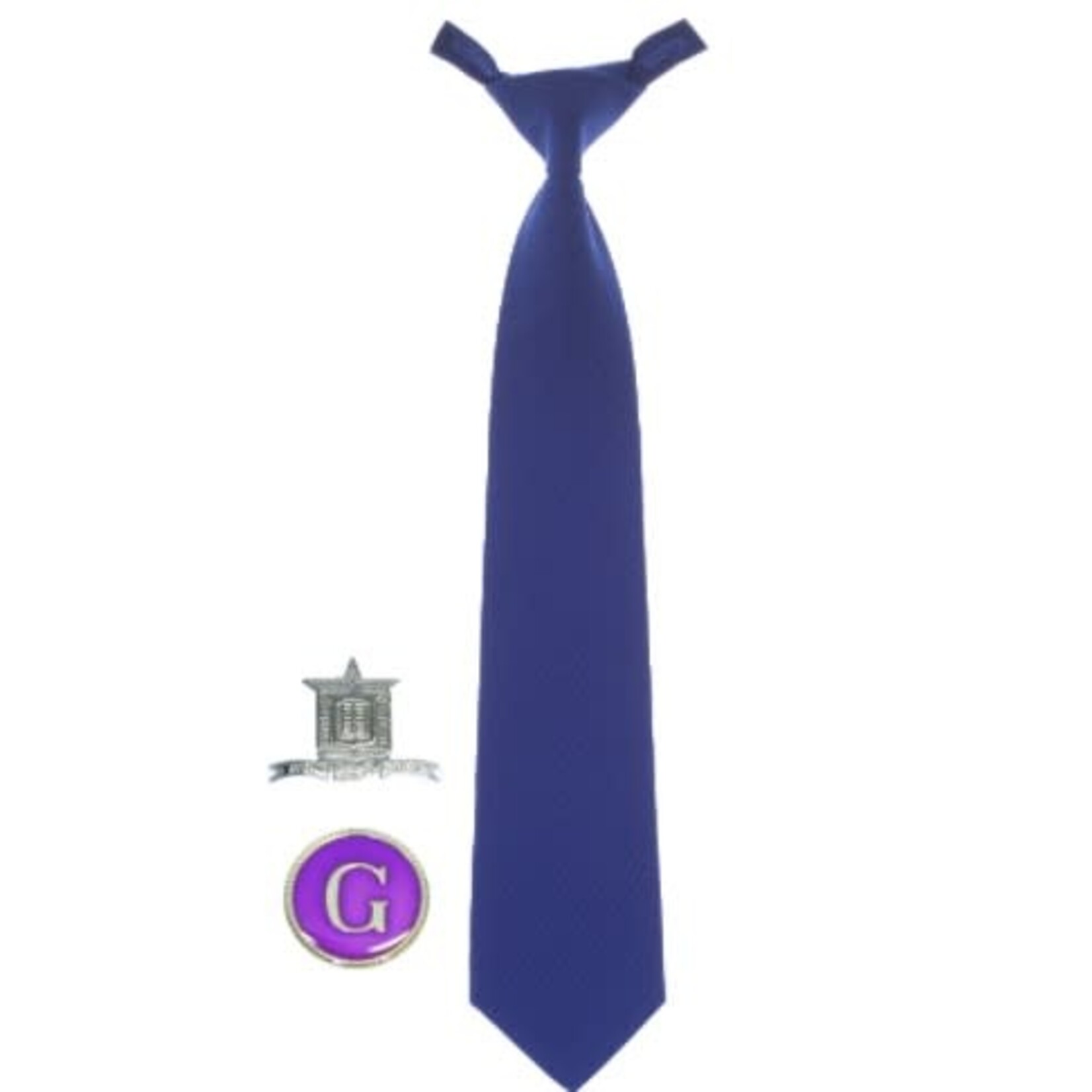 Senior School Tie with School & House Badge -