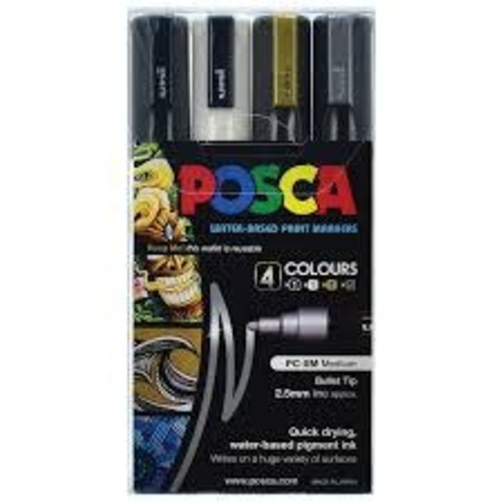 Posca Paint Markers - 5mm (4 Packs)