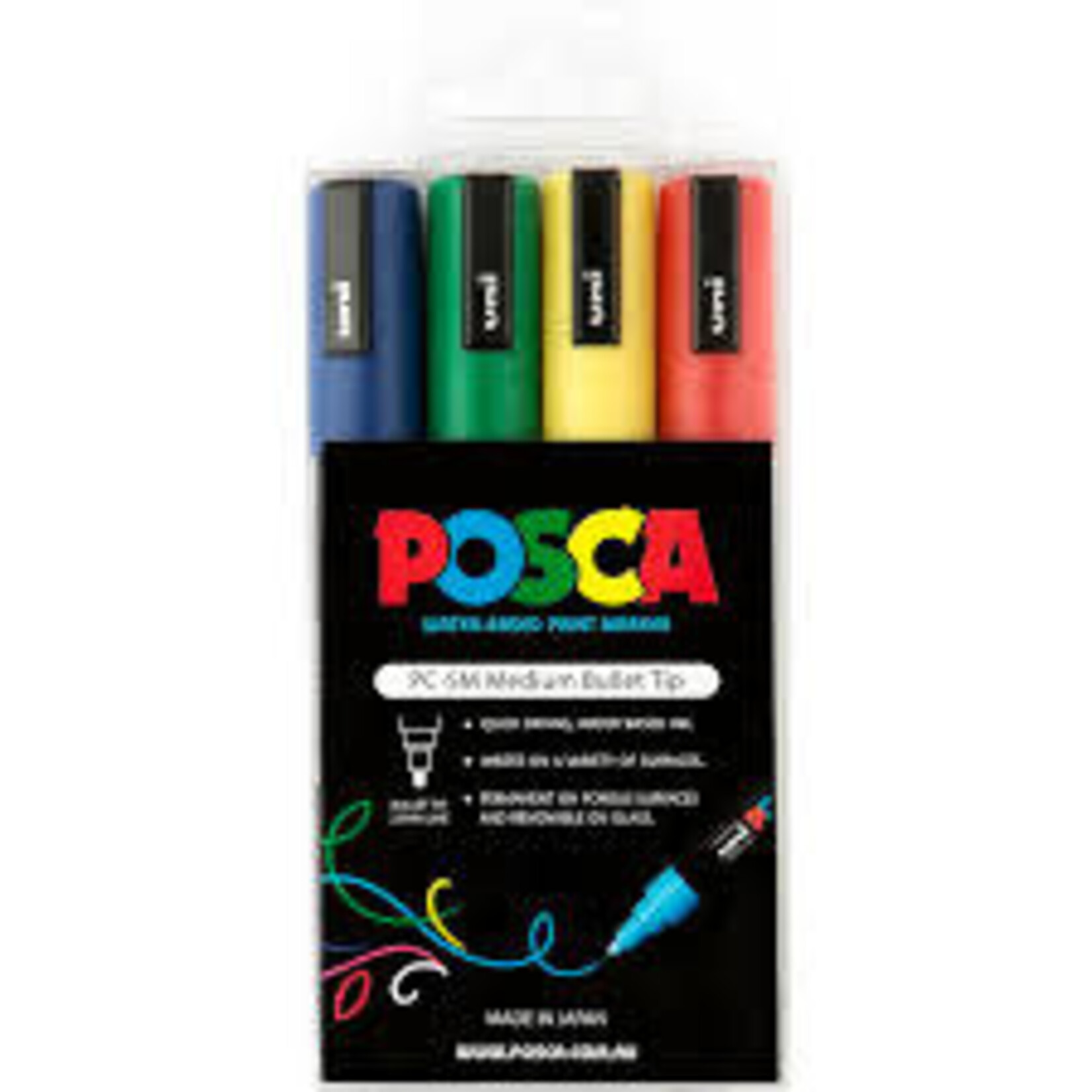 Posca Paint Markers - 5mm (4 Packs)