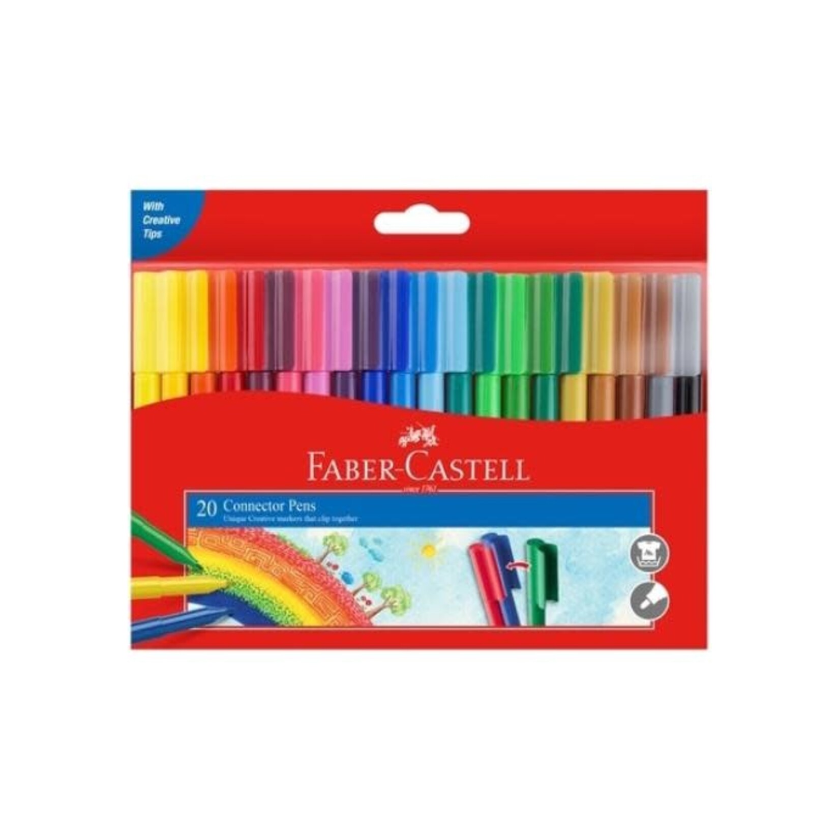 Markers Connector Pens Wallet 20 Assorted
