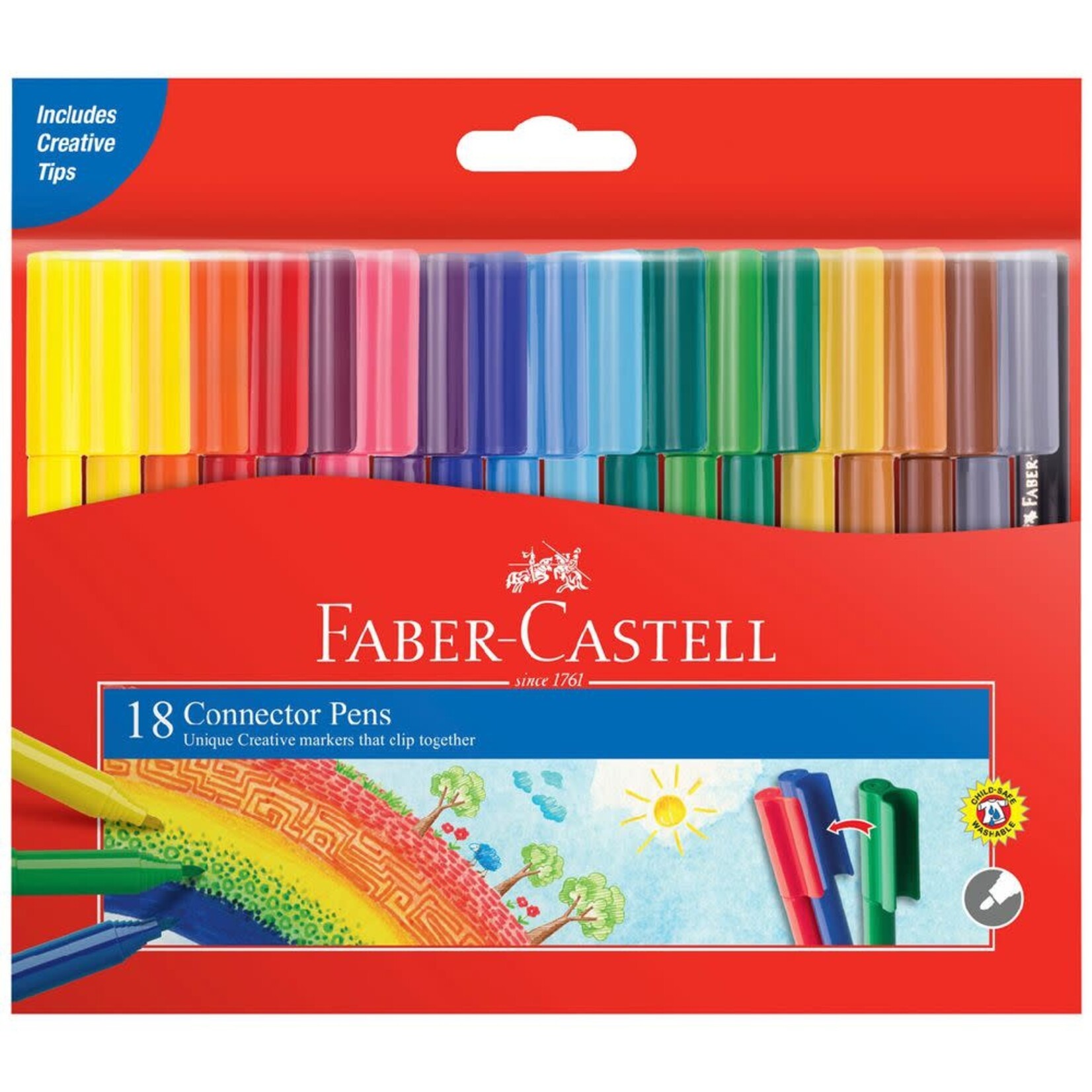 Markers Connector Pens Wallet 20 Assorted