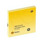 Notes Stick on 75mm x 75mm - Yellow 654