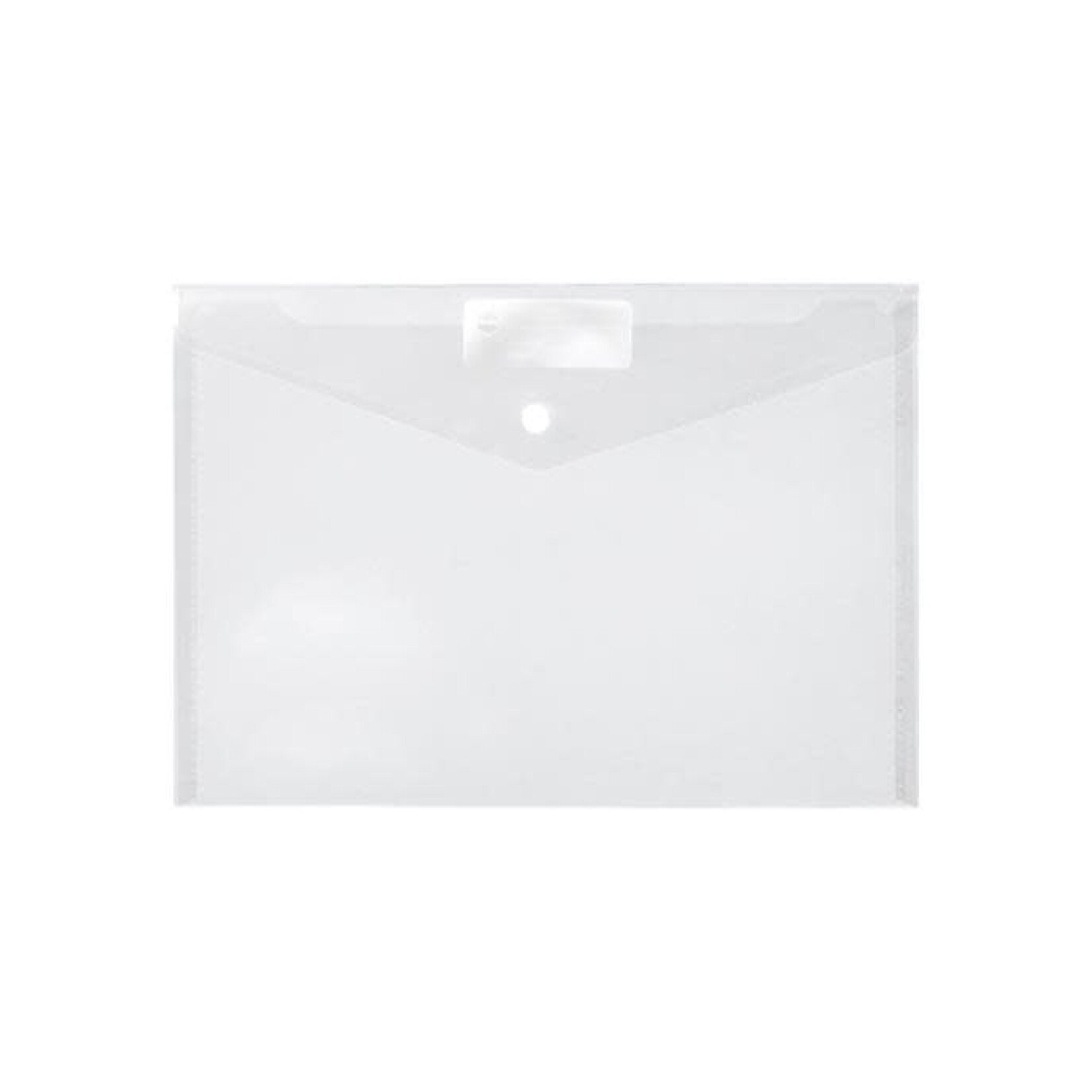 Document Envelope A4 PP With Press Stud Clear