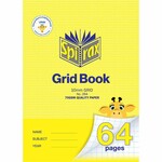 Grid Book 250x175mm 64 Page 10mm Grid #264 Spirax (Grade 5)