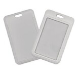 Premium plastic ID holder (White)