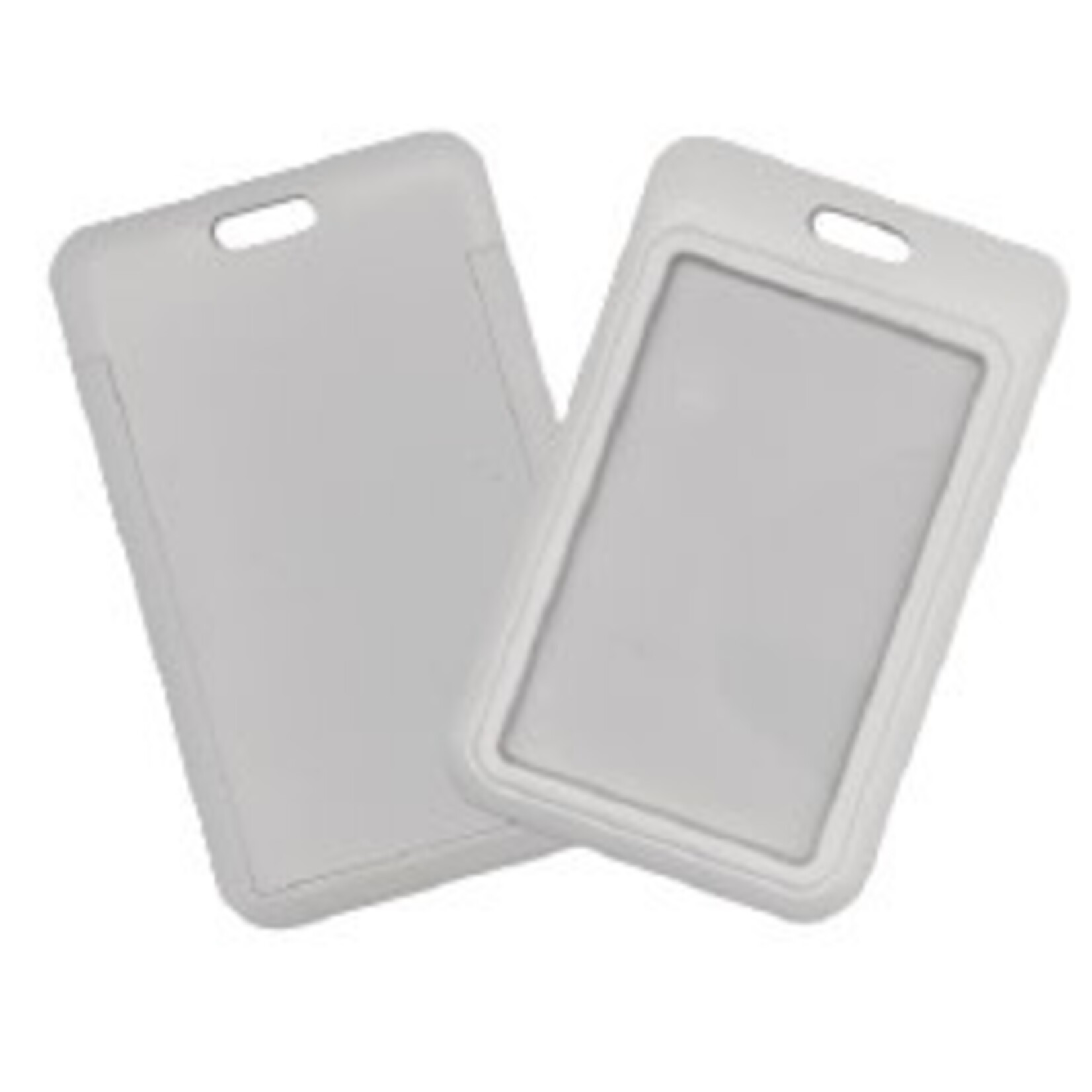 Premium plastic ID holder (White)