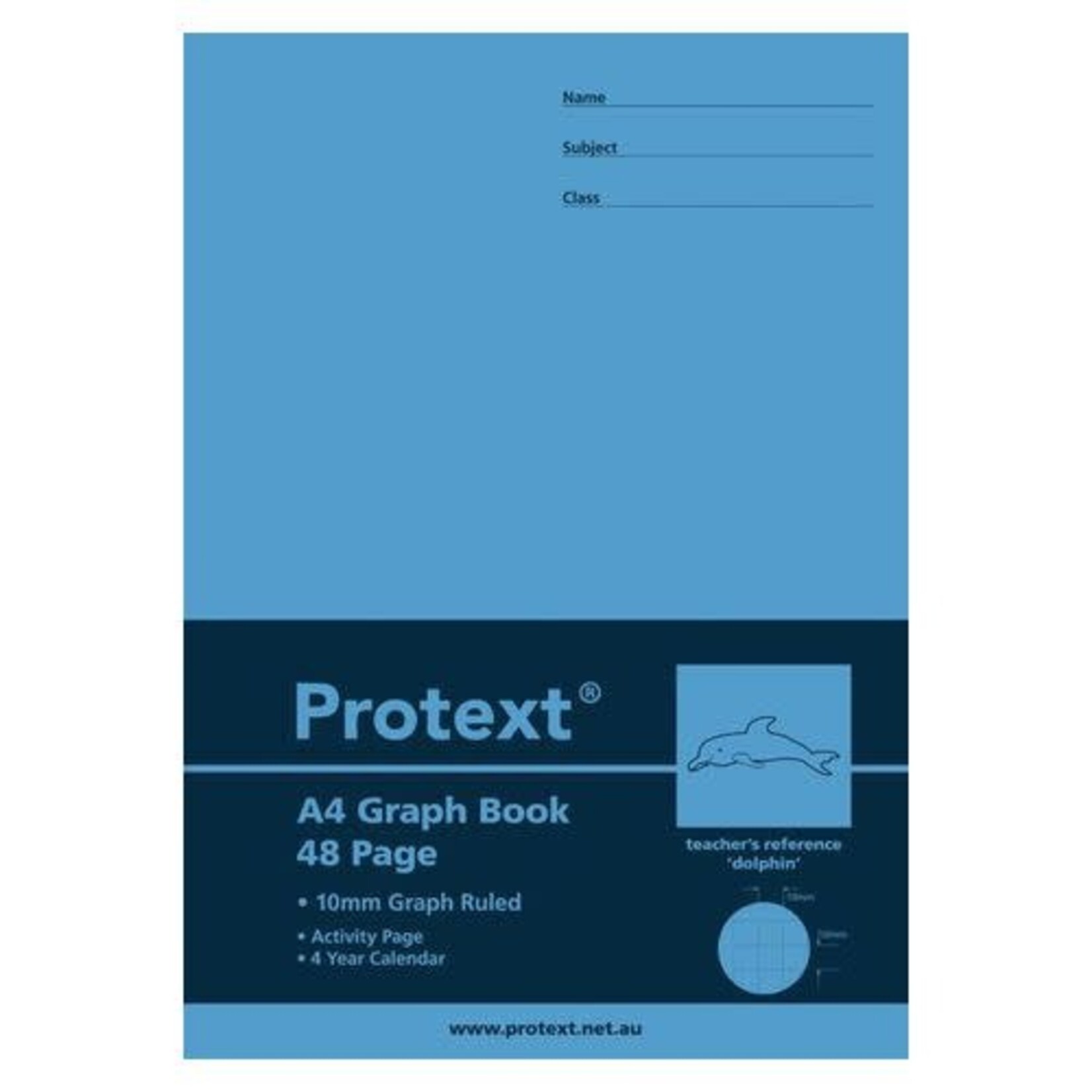 Grid Book A4 48 Page 10mm squares Protext