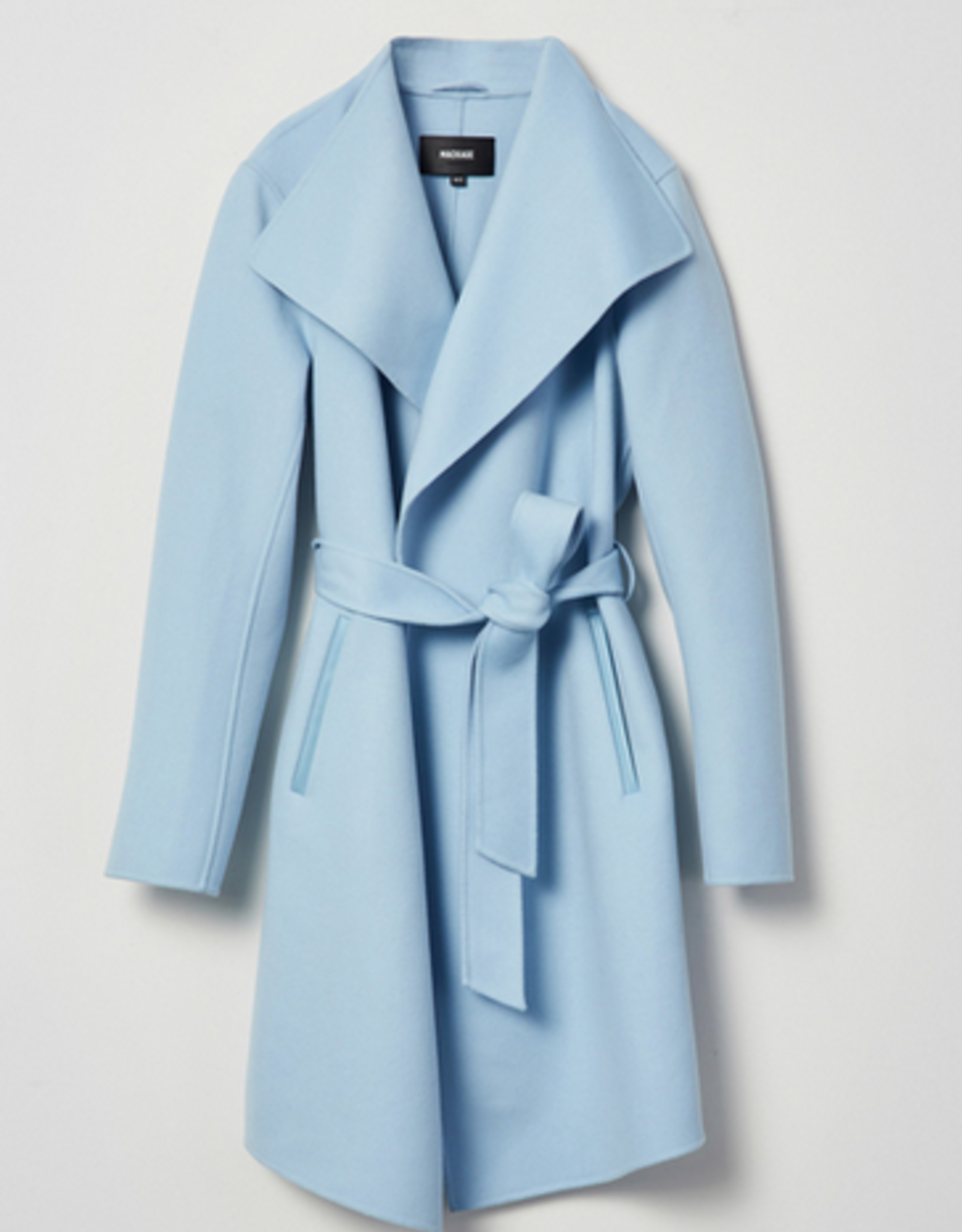 mackage wool wrap coat