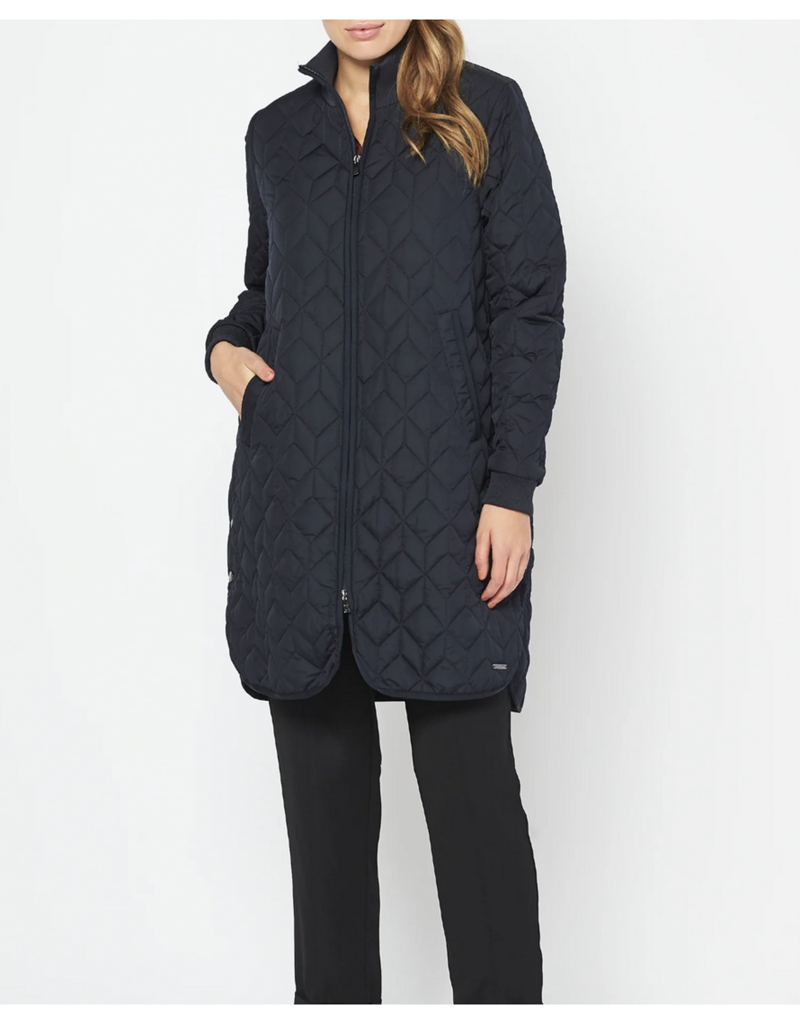 Ilse Jacobsen Ilse Jacobsen ART06 Quilted Coat - Indigo/Navy