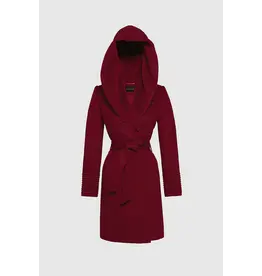 Sentaler Hooded Wrap Midlength 51090 Garnet Red