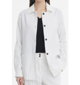 Sarah Pacini Sarah Pacini Pinstripe Linen Jacket