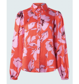 Iris Setlakwe Floral Satin Blouse