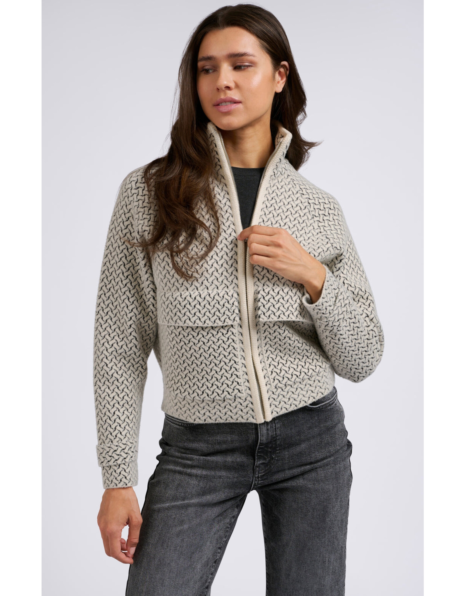 YaYa YaYa Pattern Knit Jacket