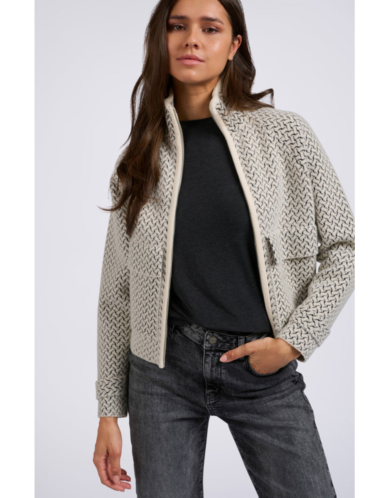 YaYa YaYa Pattern Knit Jacket