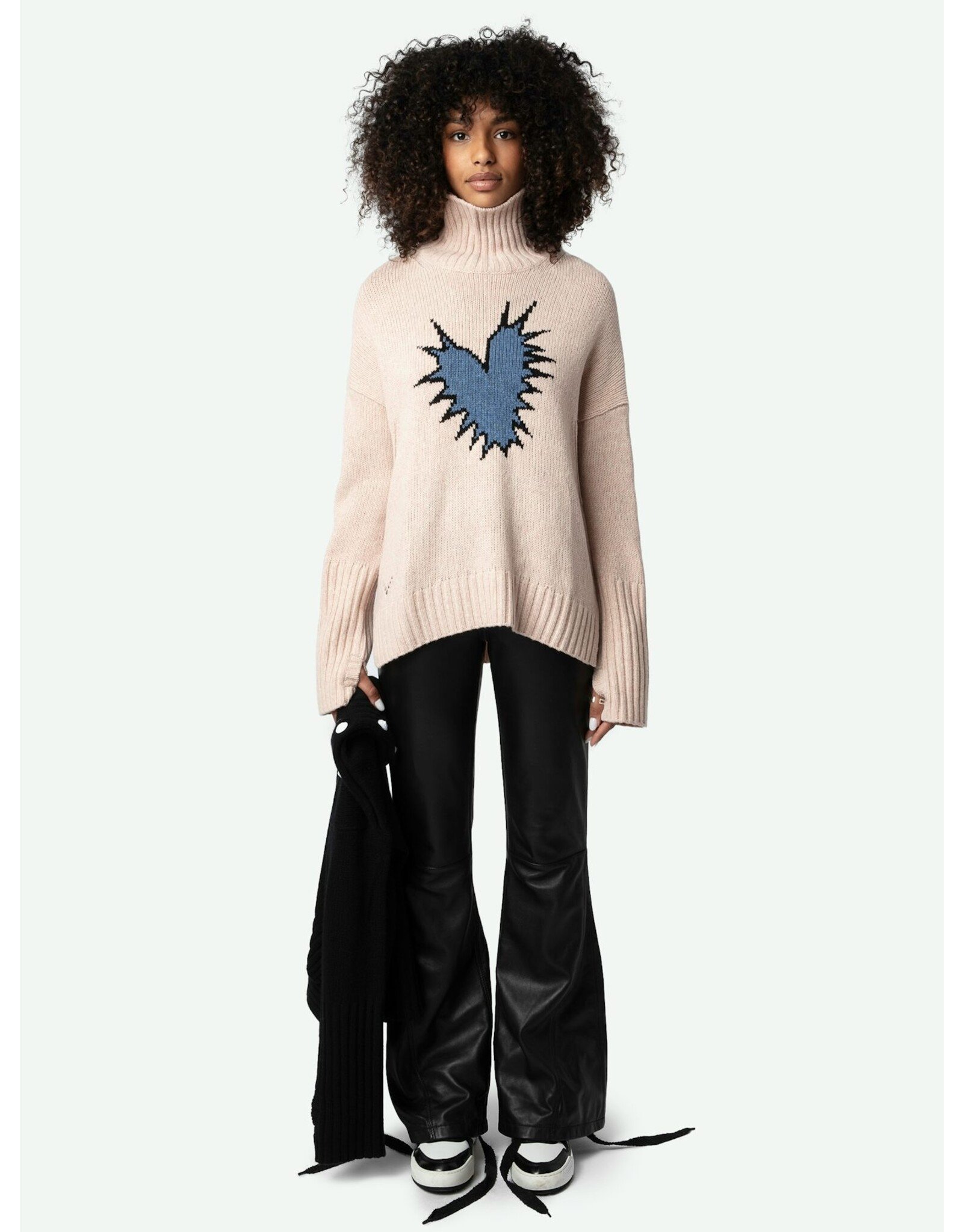 Zadig & Voltaire Zadig Voltaire Alma Spike Heart Sweater