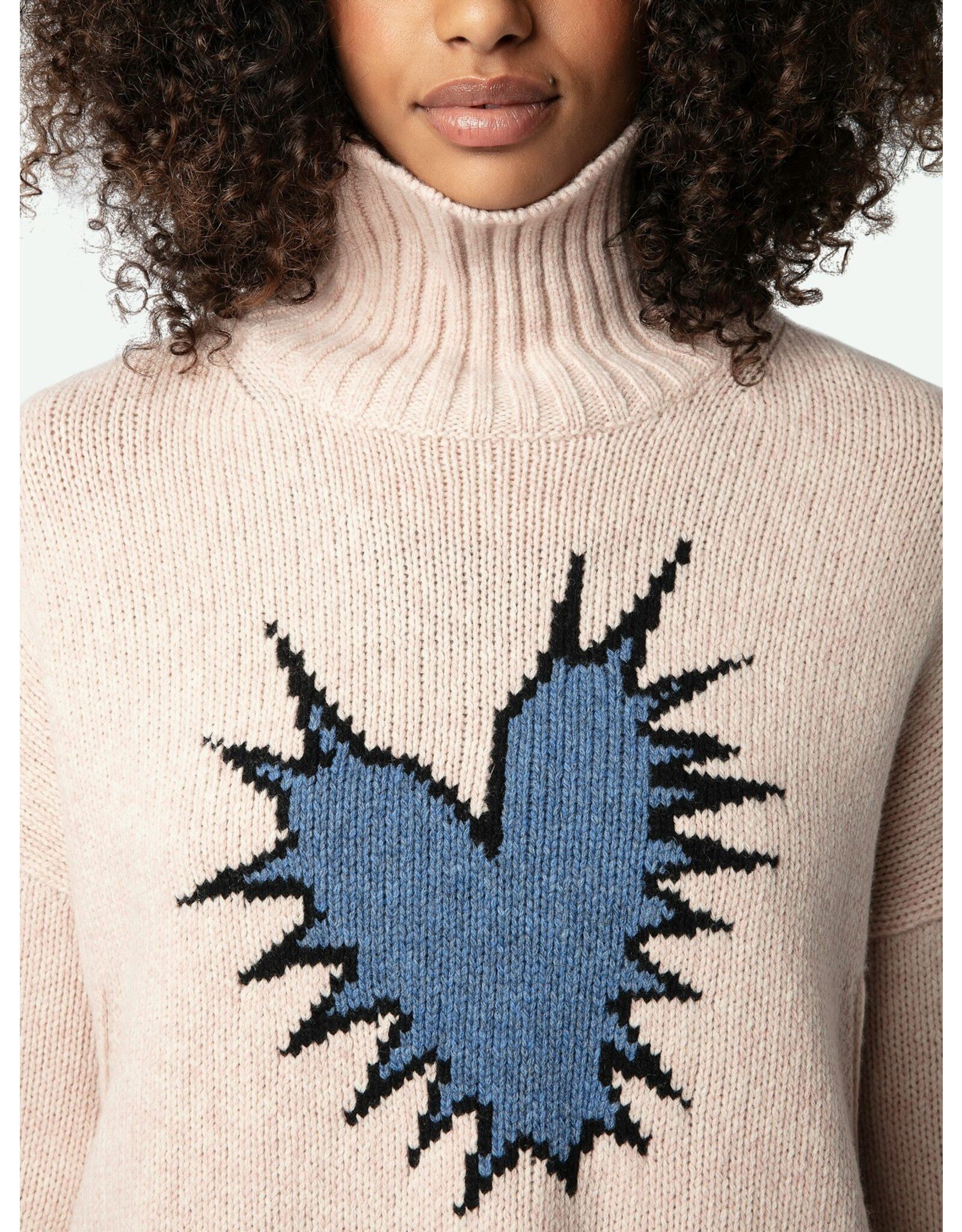 Zadig & Voltaire Zadig Voltaire Alma Spike Heart Sweater