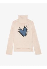 Zadig & Voltaire Zadig Voltaire Alma Spike Heart Sweater