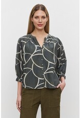 Velvet Velvet Betty Printed Silk Top