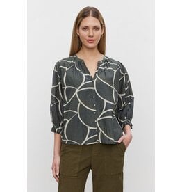 Velvet Velvet Betty Printed Silk Top