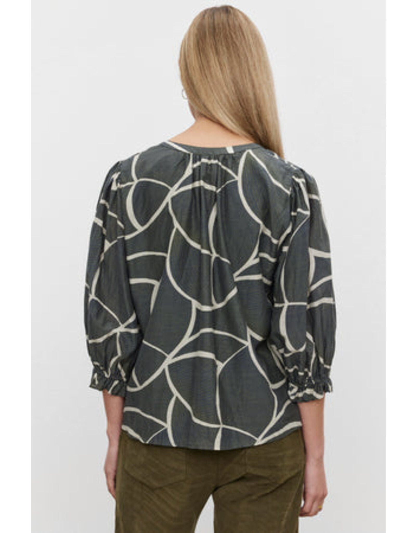 Velvet Velvet Betty Printed Silk Top