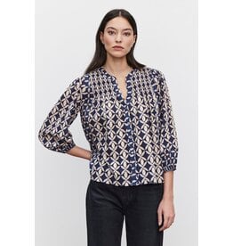 Velvet Velvet Haddon Print Cotton Top