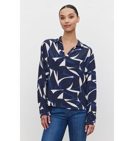 Velvet Velvet Carah Print Crepe Top