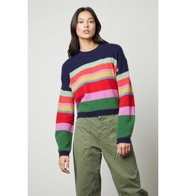 Velvet Velvet  Kacey Stripe Cashmere