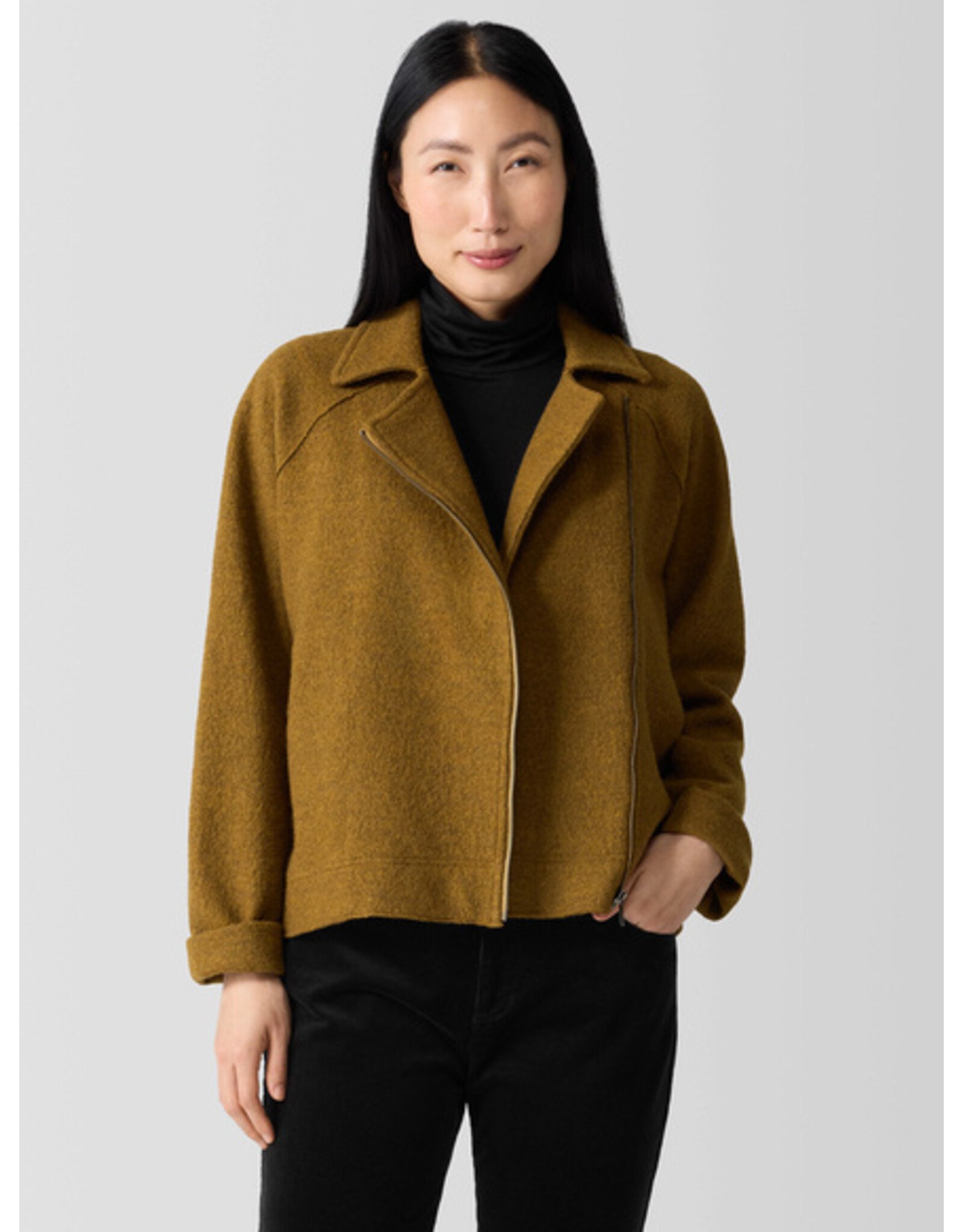 Eileen Fisher Eileen Fisher  Wool Moto Jacket