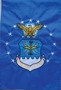 Double Sided 12" x 18" Embroidered Air Force Garden Flag