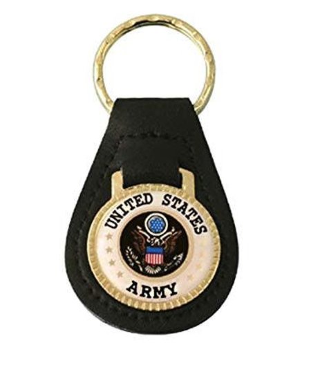 United States Army Leather Key Fob