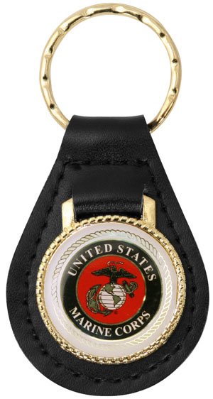 Mitchell Proffitt United States Marines Leather Key Fob