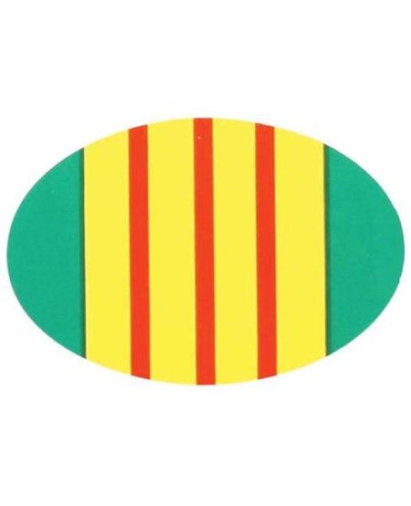 Vietnam Veteran Ribbon 3 x 2 Oval Decal