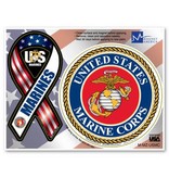 Marines Magnet - Ribbon and Crest
