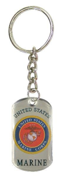 Marines Dog Tag Key Chain