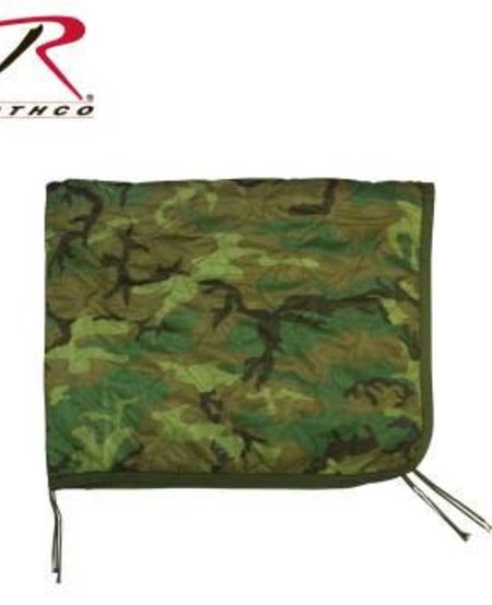 Government Issue Woodland Camo Poncho Liner
