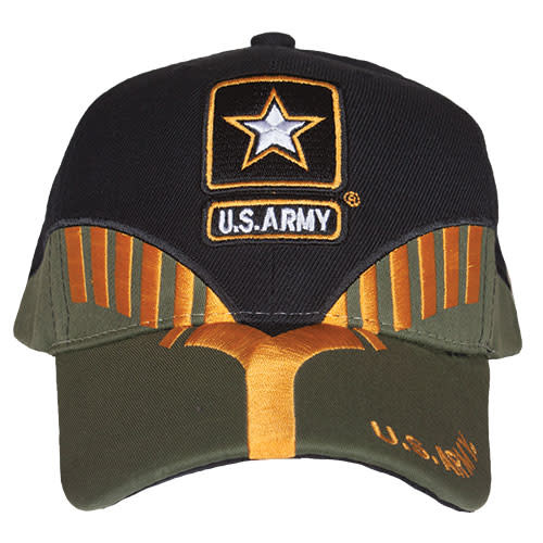 black army baseball cap