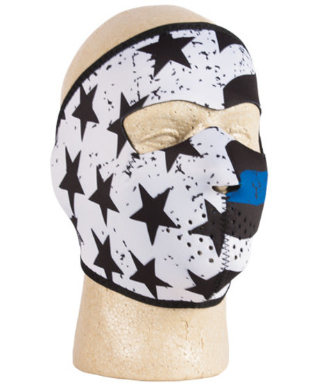 Neoprene Thermal Face Mask - Police Thin Blue Line