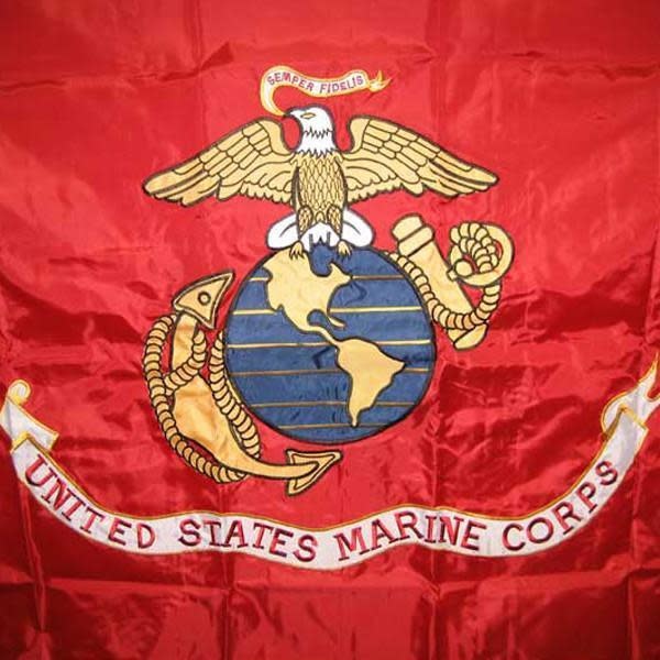 Marine Corps Double Sided Embroidered 3 x 5 Flag