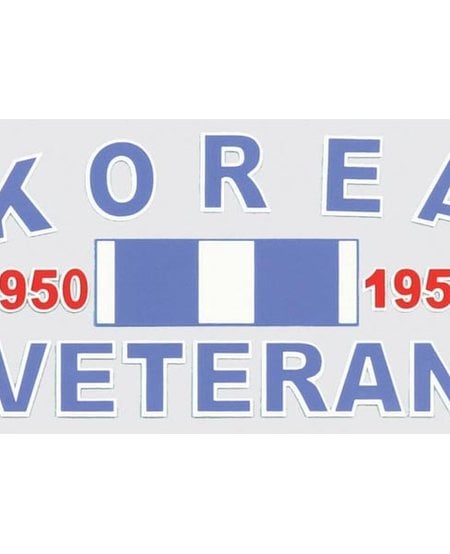 Korea Veteran with Campaign Ribbon Window Decal
