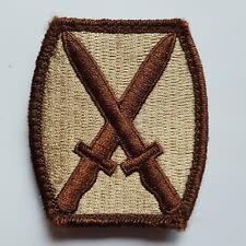 Military 10th Infantry Mountain Division Patch